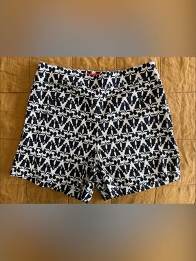Cartonnier Black and White Patterned Women’s Shorts from Anthropologie